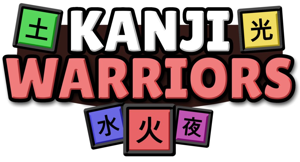 Title of Kanji Warriors Game.